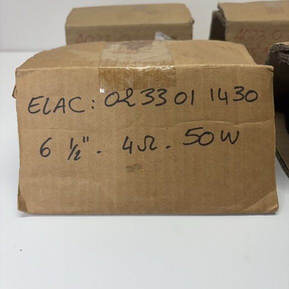 Lot of 4 ELAC Speakers 6.5” & 5.25” 50W 30W 4Ω OEM Replacement New Set Of 4 - Picture 2 of 16